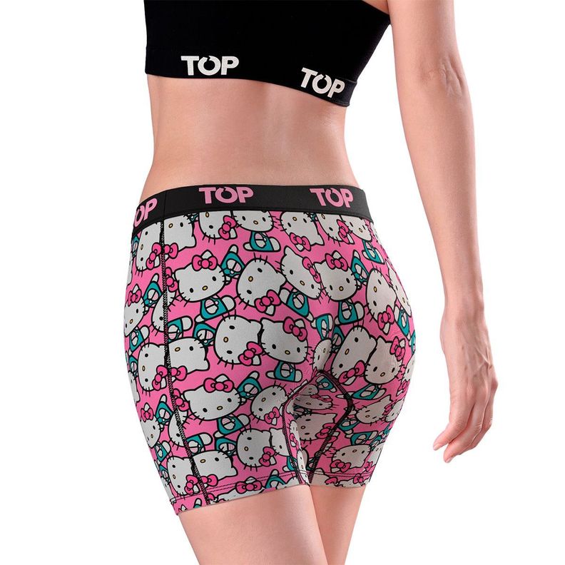 Bóxer Medio MUJER Algodón Pack 3 Hello Kitty C1 TOP-3