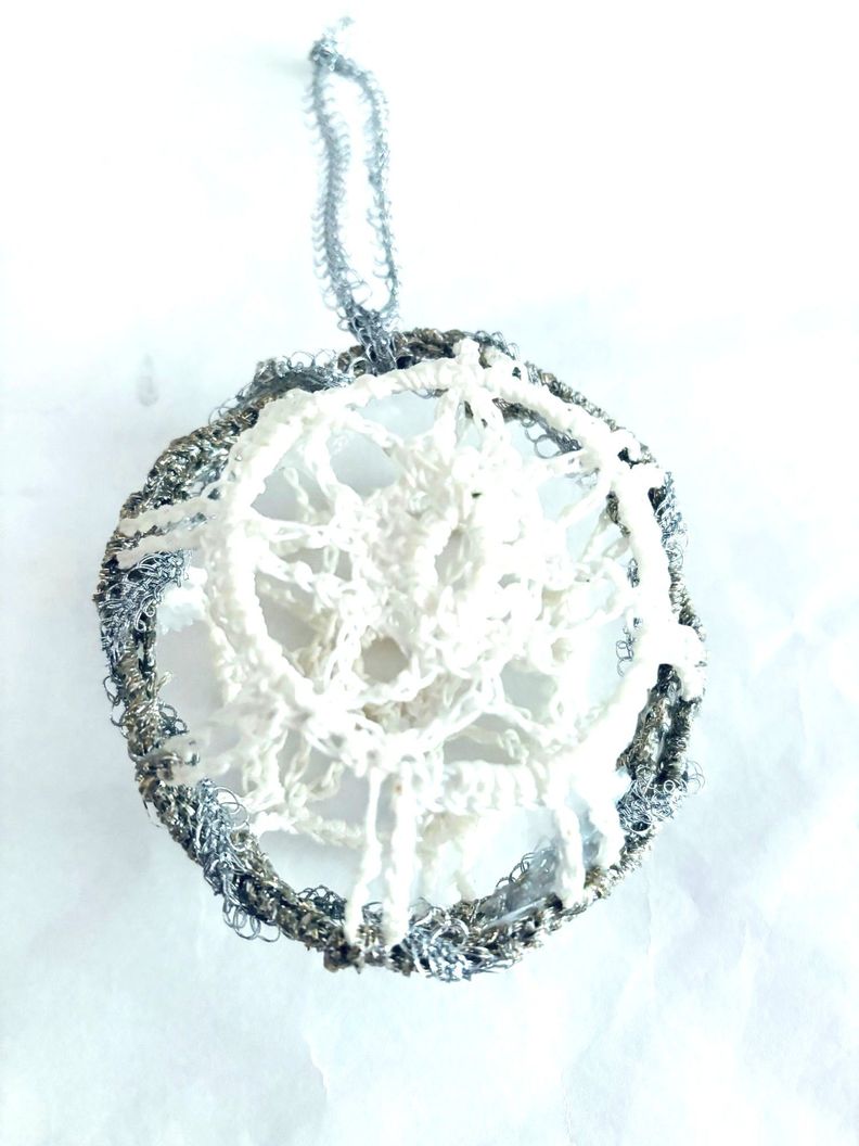Par de adornos de navidad hechos a mano diseño exclusivo-2