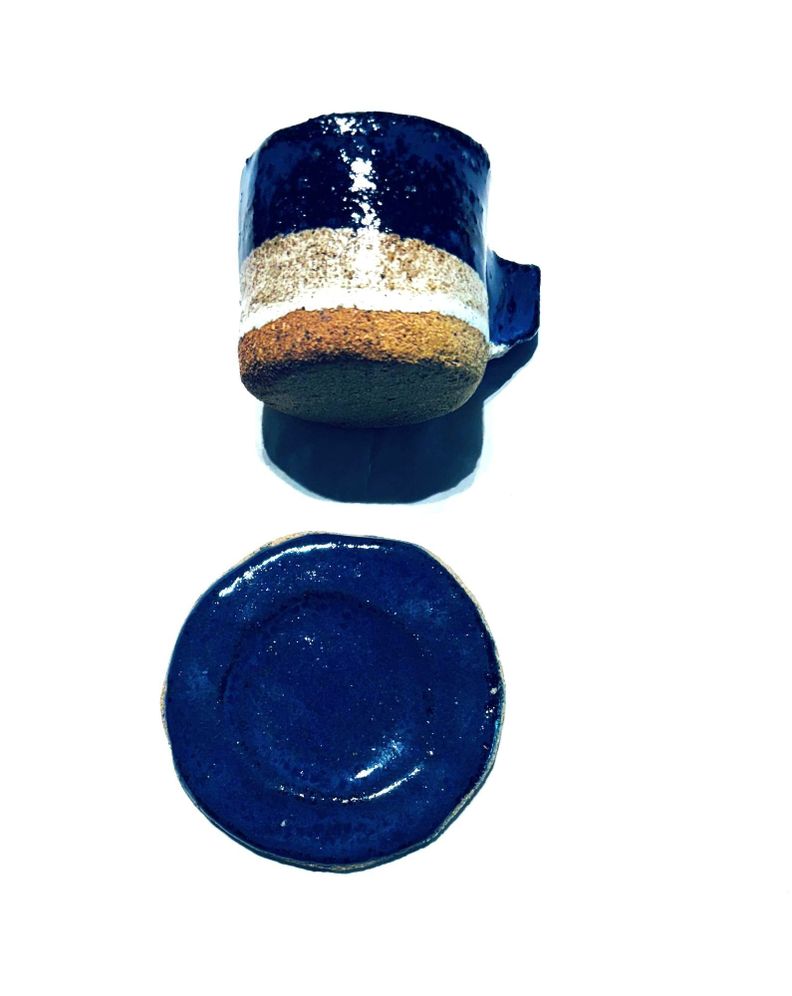 Tazas de café de cerámica gres hechas a mano diseño exclusivo-0