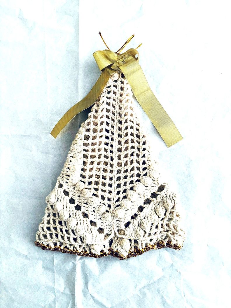 Adorno en forma de árbol de navidad hecho a mano diseño exclusivo-0