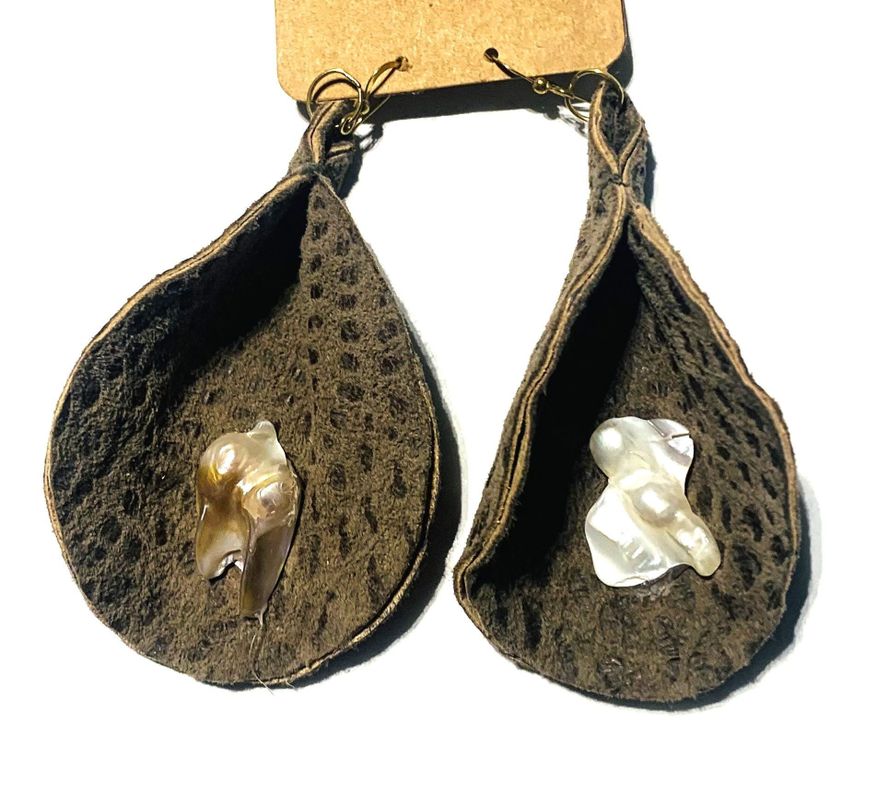 aros de gamuza hechos a mano diseño exclusivo-0