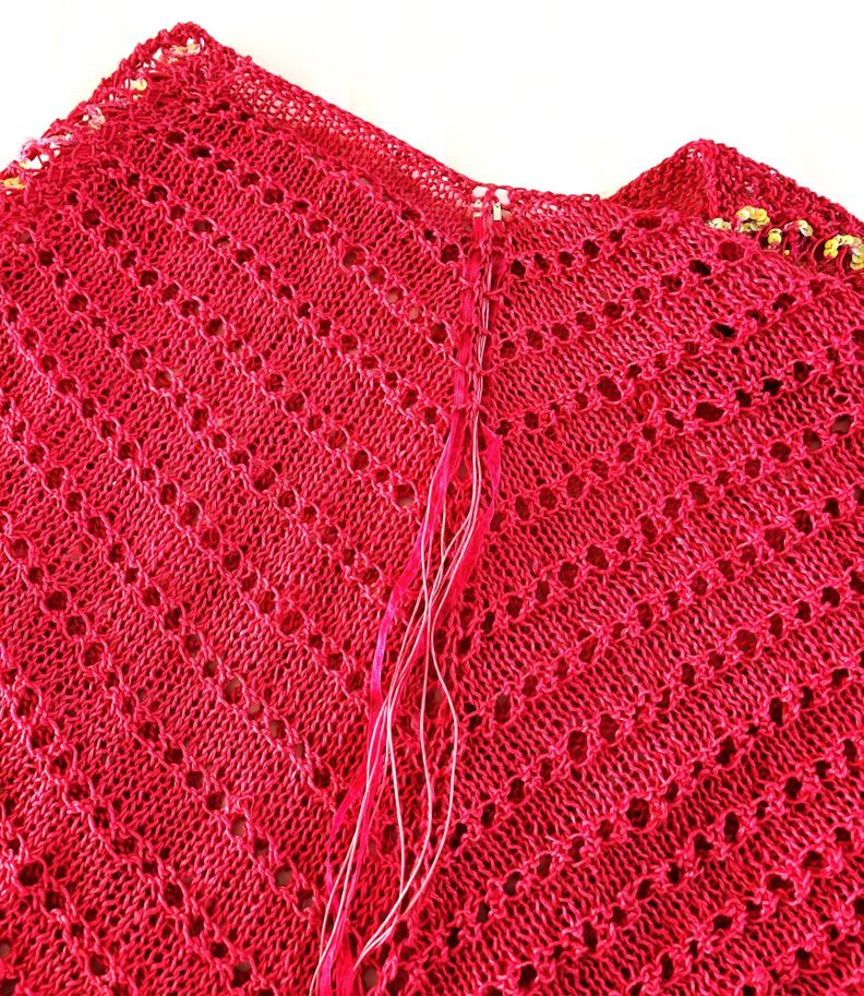 poncho de lino hecho a mano diseño exclusivo-1