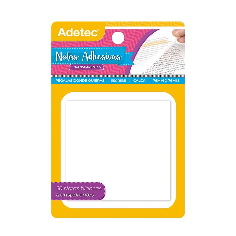Notas Adhesivas transparentes 100 hojas-0