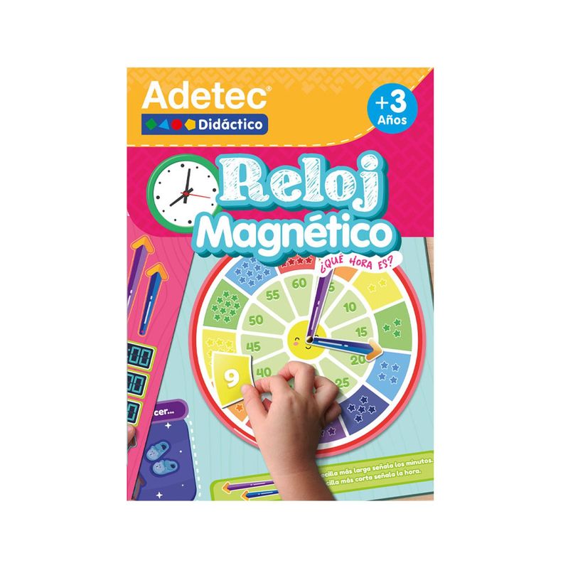 RELOJ APRENDE A VER LA HORA - LÁMINAS MAGNÉTICAS INTERACTIVAS-0