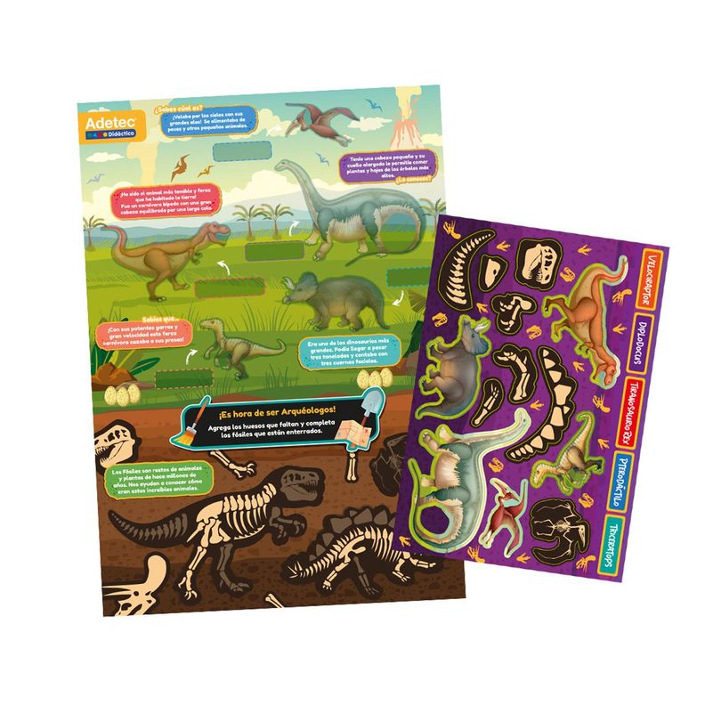 DINOSAURIOS - LÁMINAS MAGNÉTICAS INTERACTIVAS-1