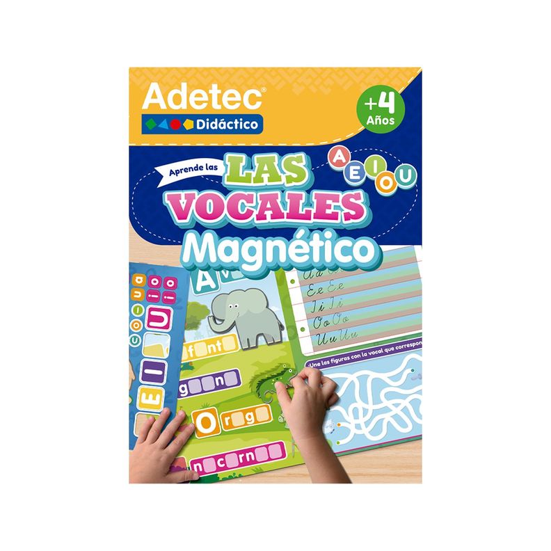 LAS VOCALES, INCLUYE LÁPIZ -  LÁMINAS MAGNÉTICAS INTERACTIVAS-0