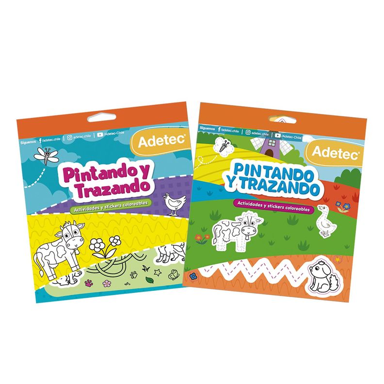 Block de Stickers y Actividades Pintando y Trazando-0