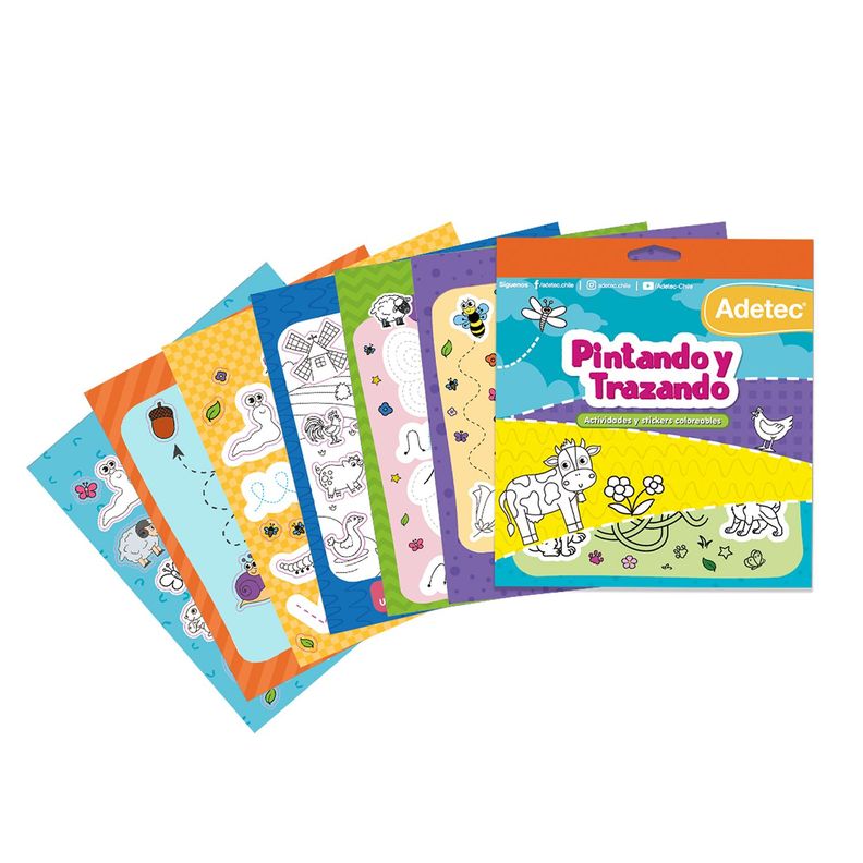 Block de Stickers y Actividades Pintando y Trazando-1