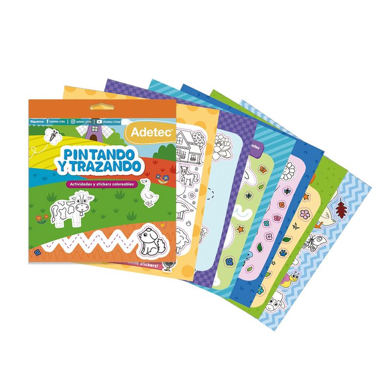 Block de Stickers y Actividades Pintando y Trazando-2