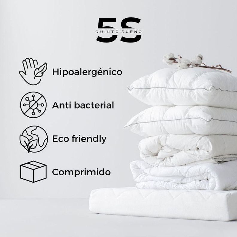 Cama Europea 2 Plazas + Respaldo Tubular Madera Negro-3