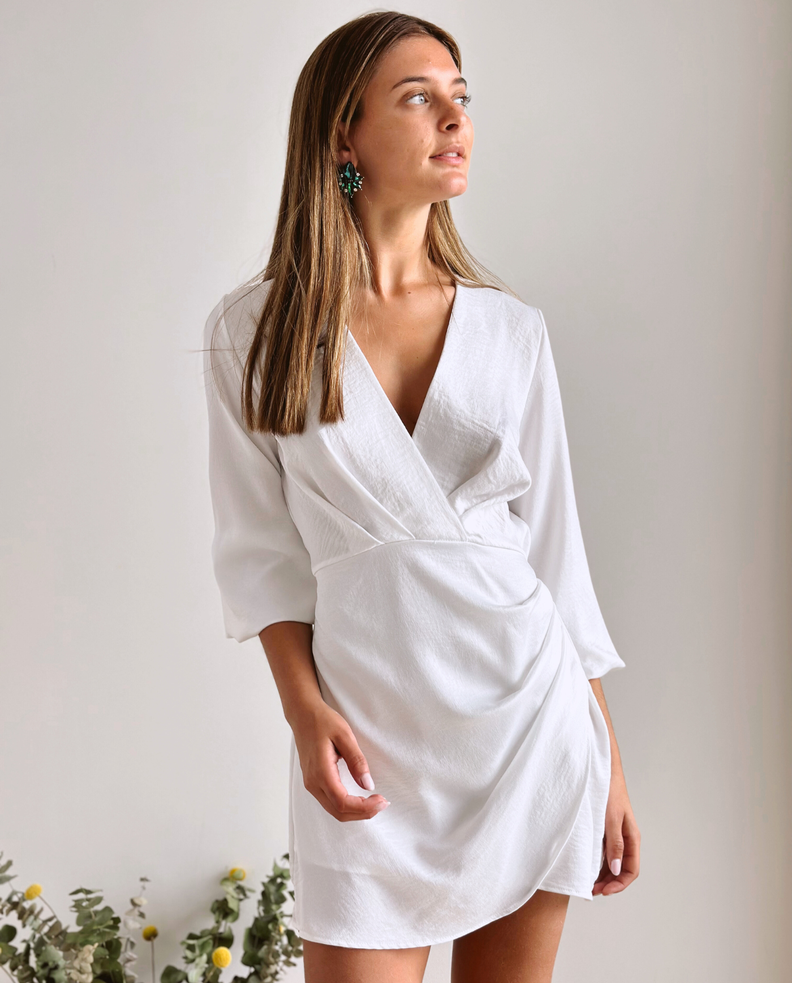 Vestido Corto Kika Blanco-0