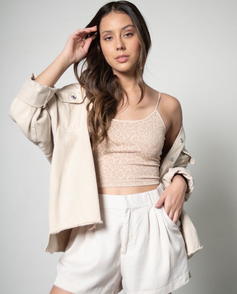 Brami Amanda Leopardo Latte Talla única-0