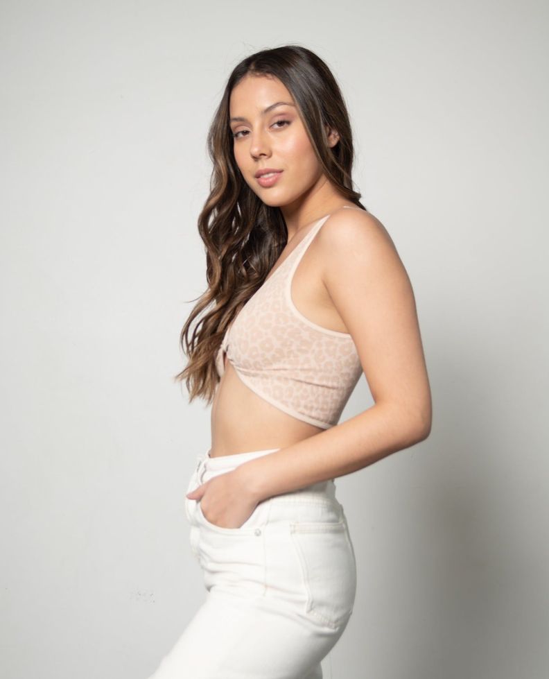 Brami Nudo Leopardo Latte Talla única-1