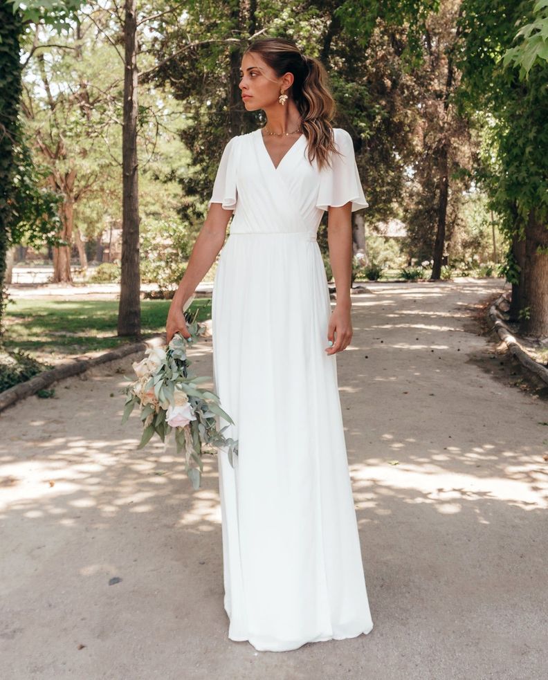 VESTIDO DE NOVIA LARGO CONSUELO IVORY-0