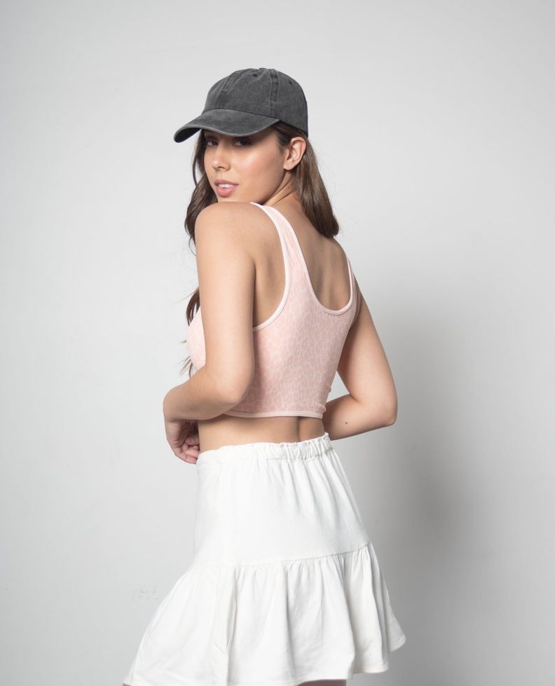 Brami Nudo Leopardo Pink Sand Talla única-1