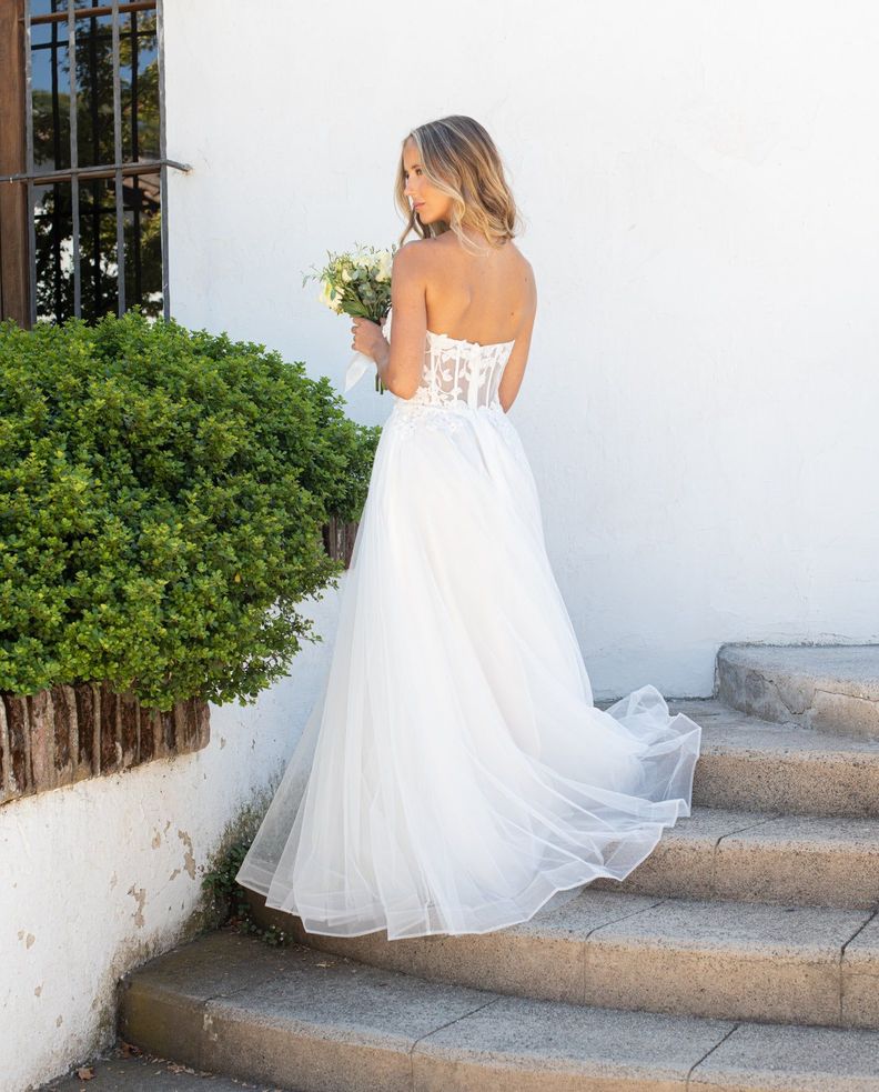 Vestido Largo de Novia Carmina Blanco-1