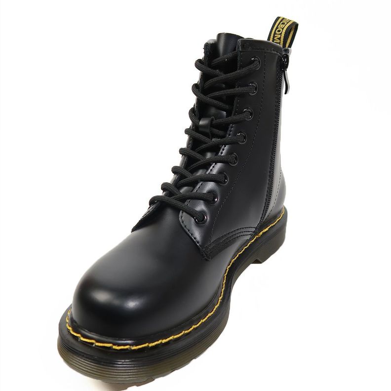 Botines Dr. Martens Smooth Cuero Mid Calf Hombre Negras-2