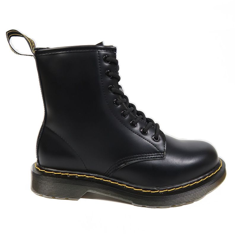 Botines Dr. Martens Smooth Cuero Mid Calf Hombre Negras-4