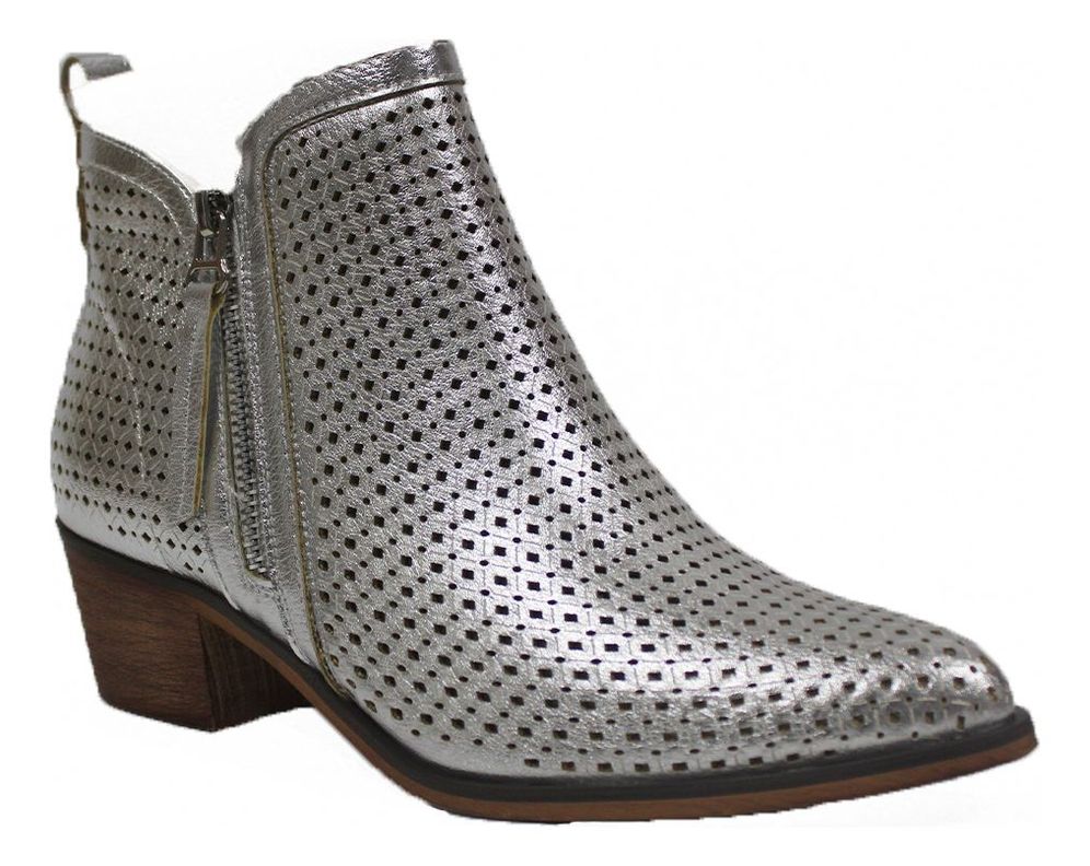 Cómodas Botas De Mujer Botín Campero Vaqueras Silver Black