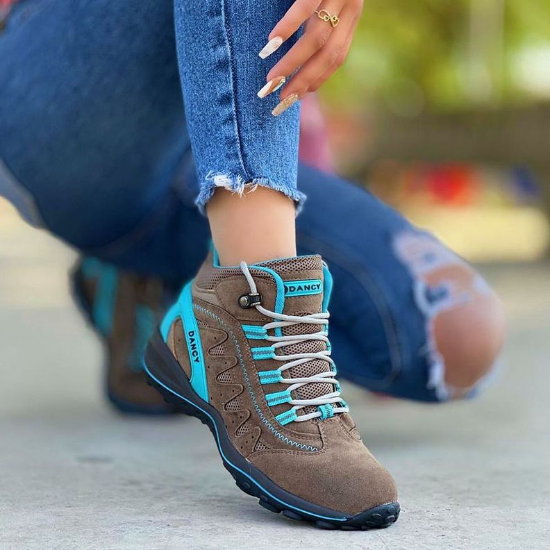 Zapatilla Dancy Outdoor Mujer Trekking Colores-1