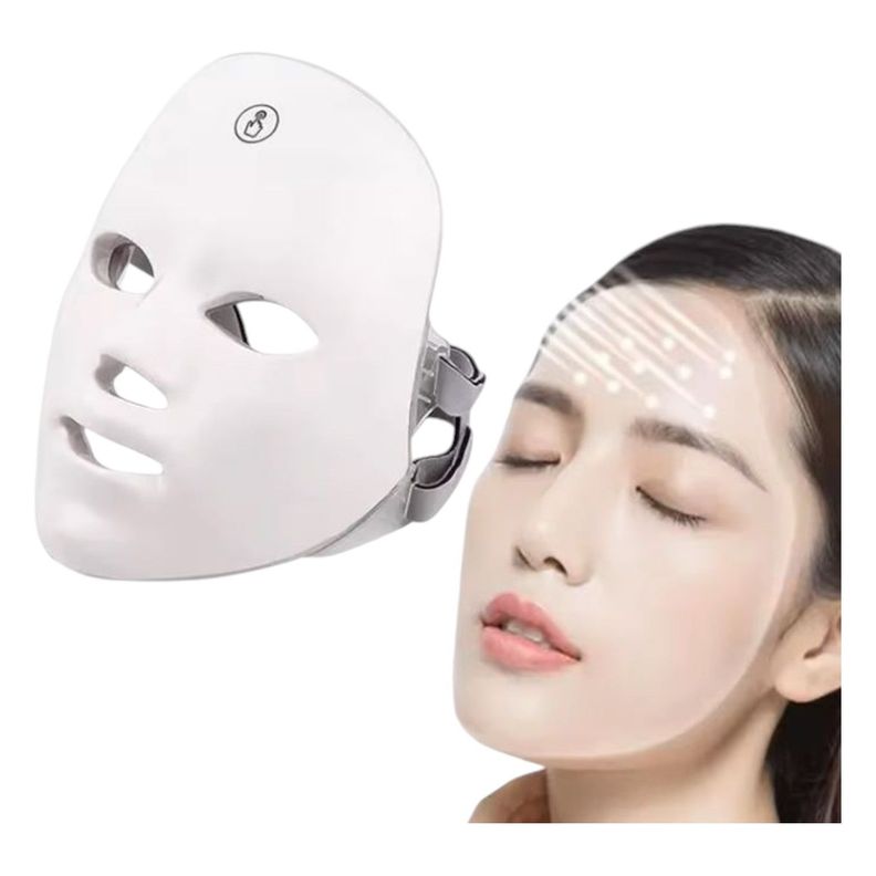 Mascara Facial Fotones Led 7 Colores Microterapia  NC03-1