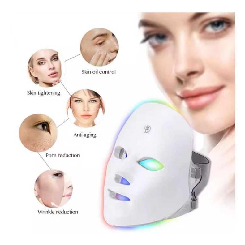 Mascara Facial Fotones Led 7 Colores Microterapia  NC03-2