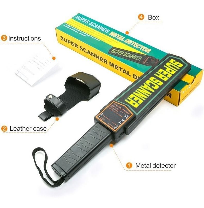 PALETA DETECTOR METALES SEGURIDAD GUARDIAS AA20-4