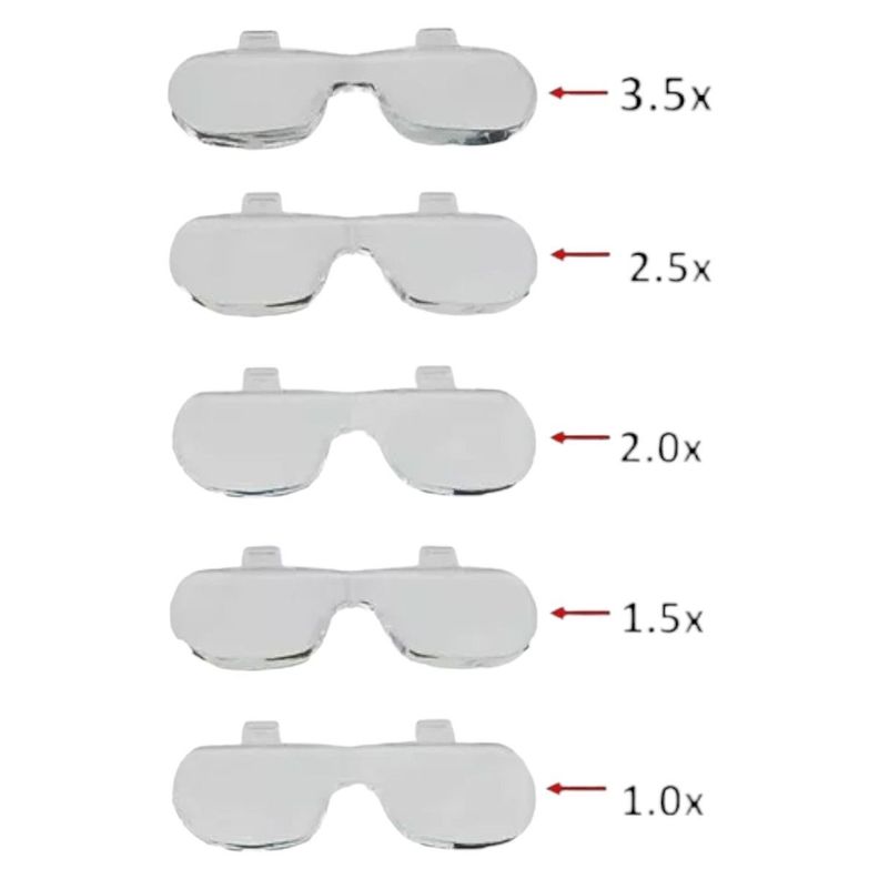 Lupa Cabeza Dupliled 5 lentes multiples aumentos Nb74-5