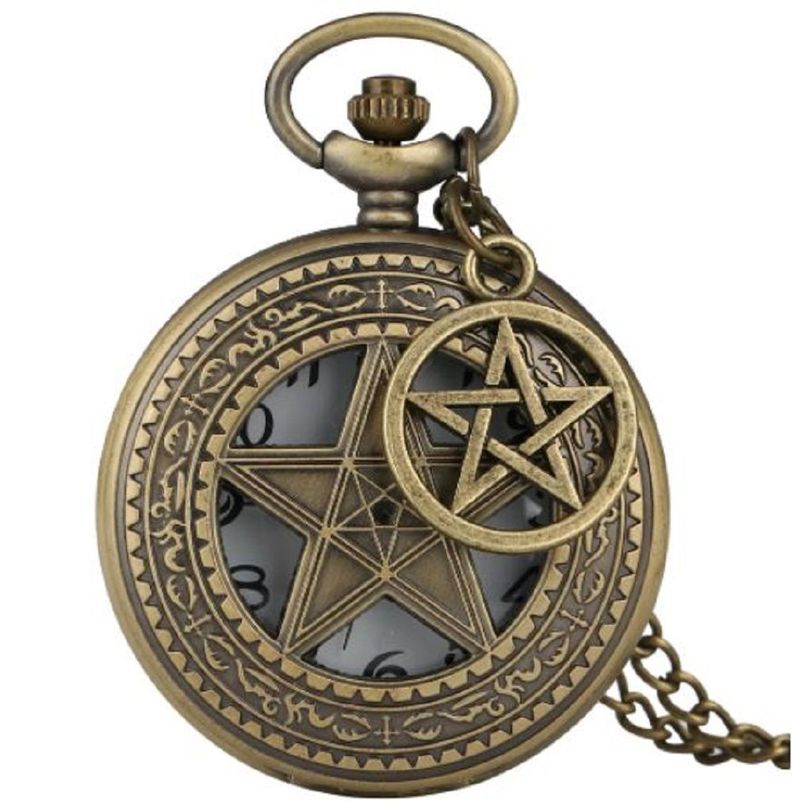 Reloj Bolsillo Retro Five Star Pentagrama Am20-0