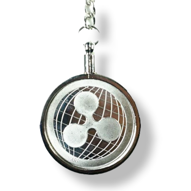 LLAVERO RIPPLE SILVER EXCLUSIVO ALTA CALIDAD DE LUJO AJ98 Acero