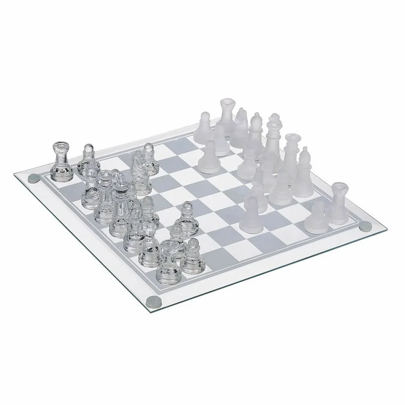 Ajedrez  Juego Cristal 25X25 Cms Nb82-2