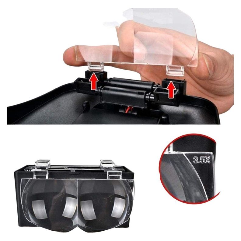 Lupa de Cabeza visera Luz led + 4 lupas NB75-3