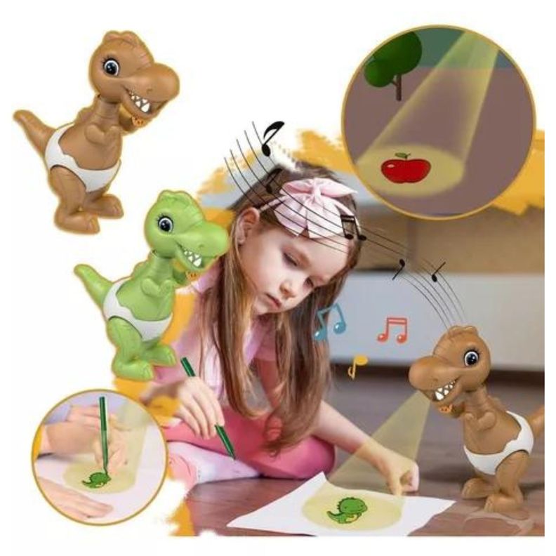 Proyector De Dibujo Niños Didáctica Dino Bebe MX36-3