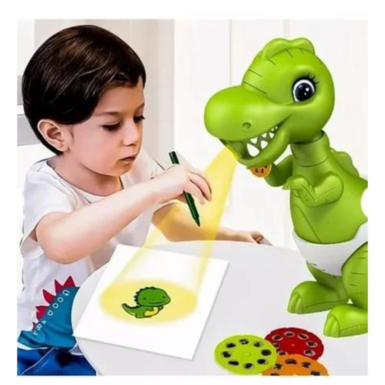 Proyector De Dibujo Niños Didáctica Dino Bebe MX36-2