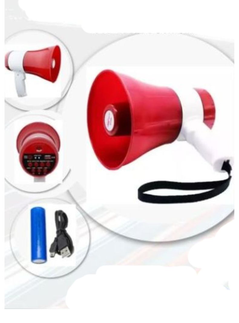 Megafono Inalambrico Portatil 35 watss marchas mitin venta ambulante Graba voz Aa19-2