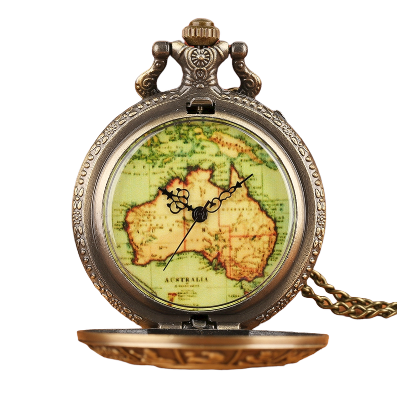 Reloj bolsillo retro metal ZODIAC MAP AM09-1