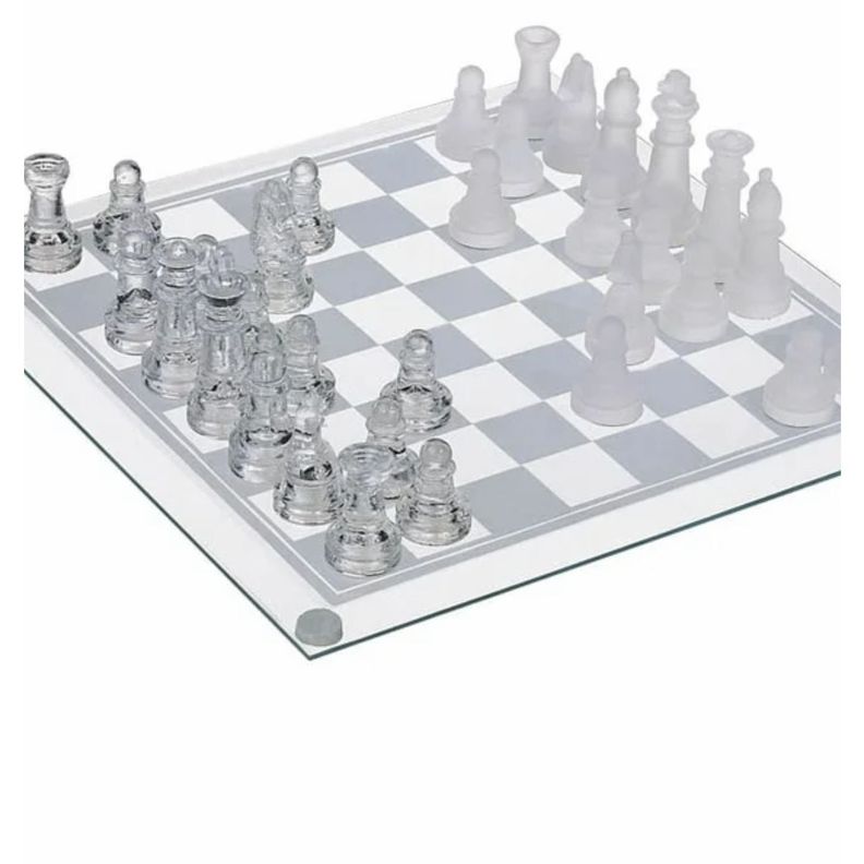 Ajedrez Cristal Grande 35X35 Cms Nuevo mx02-1