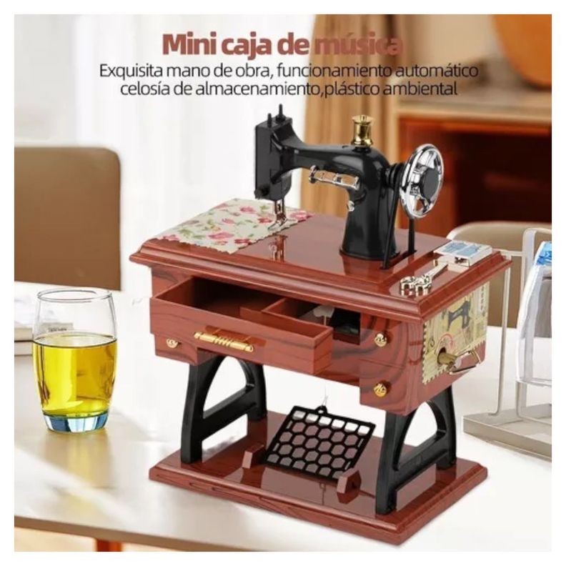 MÁQUINA DE COSER CAJA MUSICAL MINI VINTAGE NC35-7