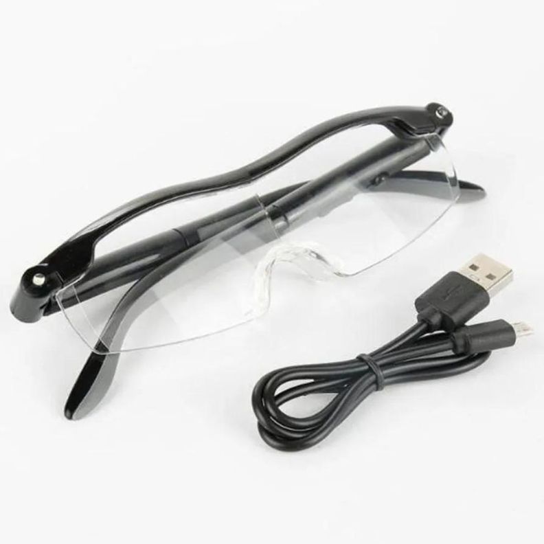 Lentes Lupa Luz Led Anti Luz Azul 160% Recargable Na89-1