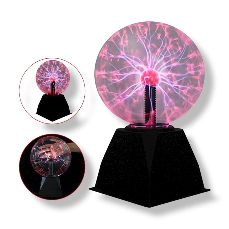 LÁMPARA PLASMA INTERACTIVA SENSIBLE AL TACTO DECORACION AK85-1