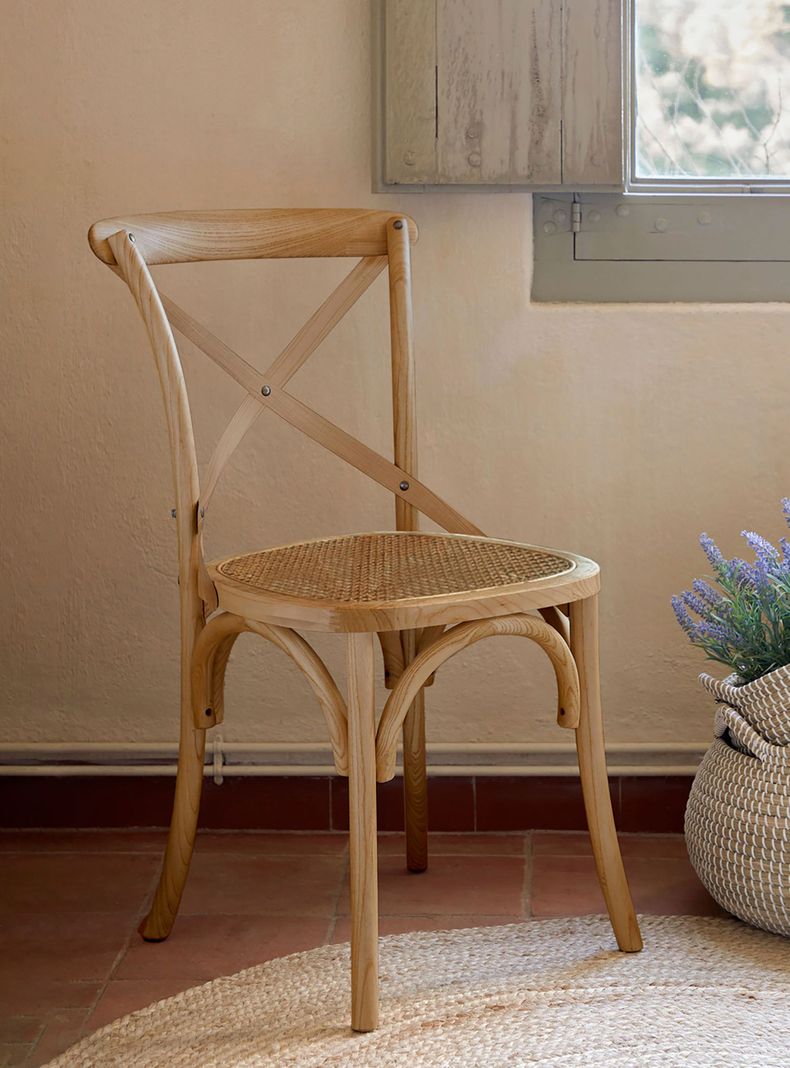 Silla Madera Tradition Junco Olmo Envejecido-5