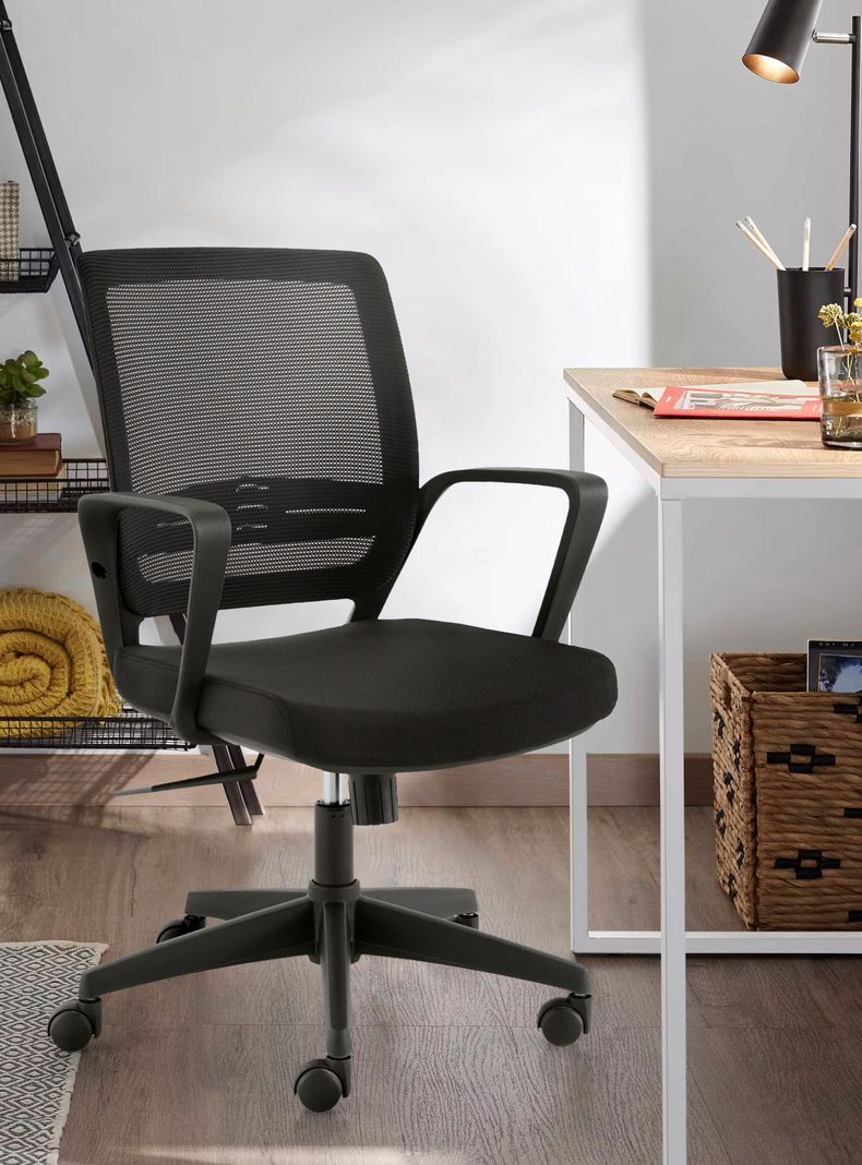 Silla Oficina Job Base Nylon Negro-1
