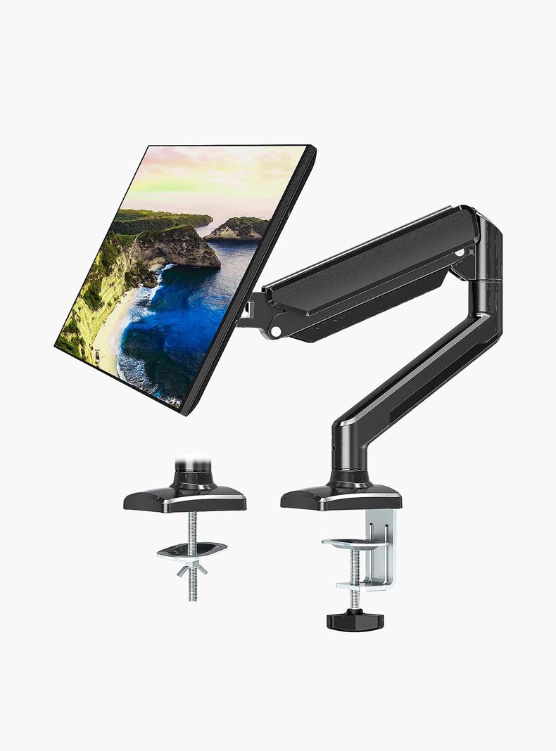 Soporte Monitor Escritorio Simple Negro-1