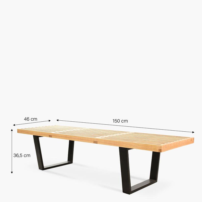 Banqueta de Madera Nelson (Réplica)-2
