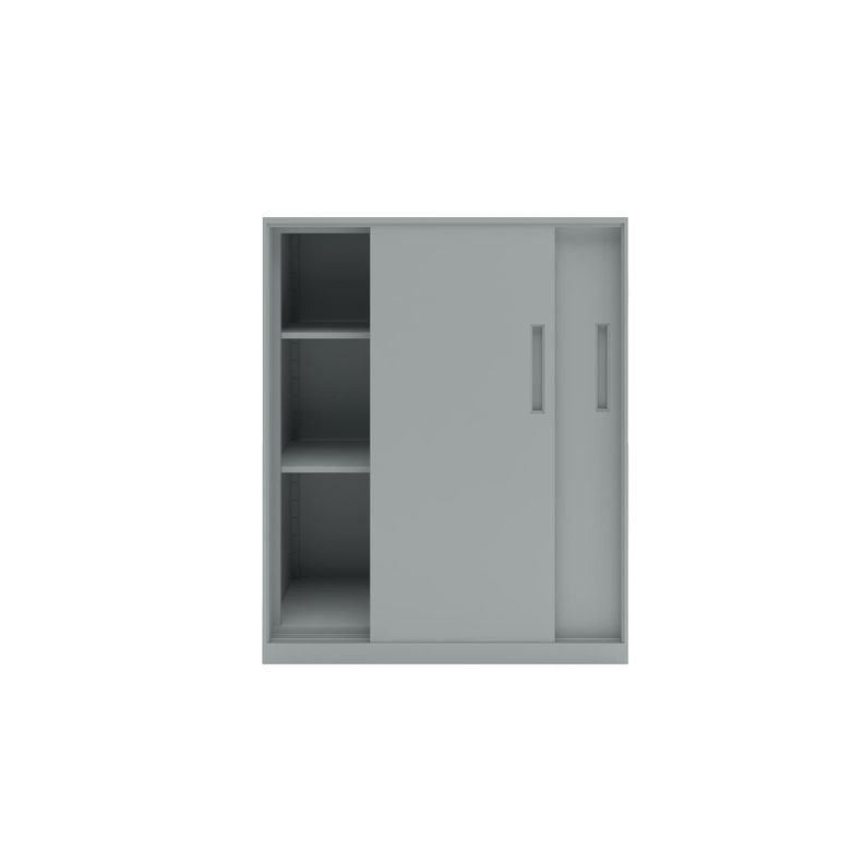 Gabinete Oficina Alto Metálico Con puertas Blanco-4