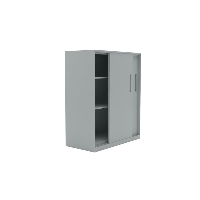 Gabinete Oficina Alto Metálico Con puertas Blanco-7