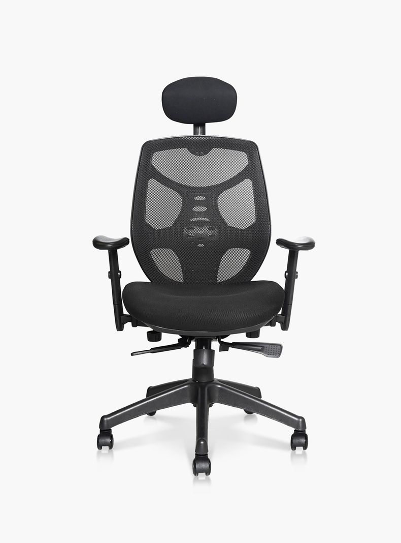 Silla Oficina Identity Base Nylon c/cabecero Negro