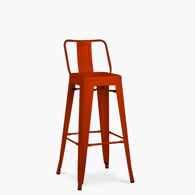 Taburete Alto 77 Tolix c/resp Rojo-1