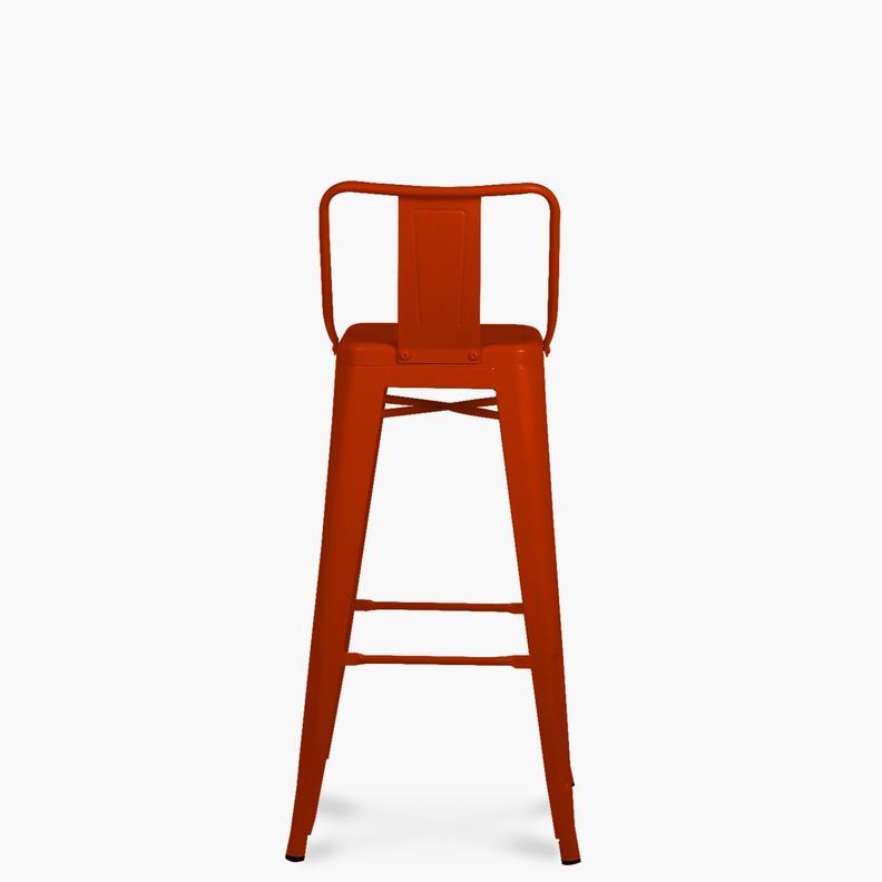 Taburete Alto 77 Tolix c/resp Rojo-3