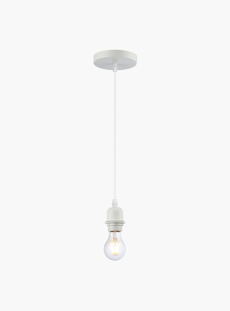 Lampara de Colgar Soquete Blanco